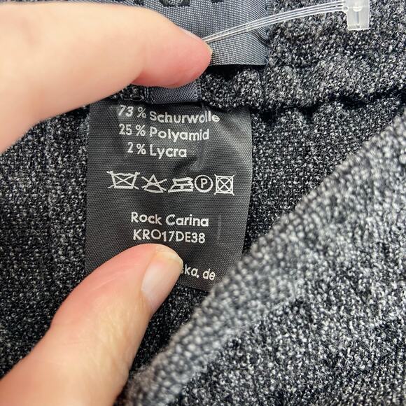 Oska Gray Wool Blend Midi Skirt Size IV US Size 12 / 14 - Picture 6 of 6